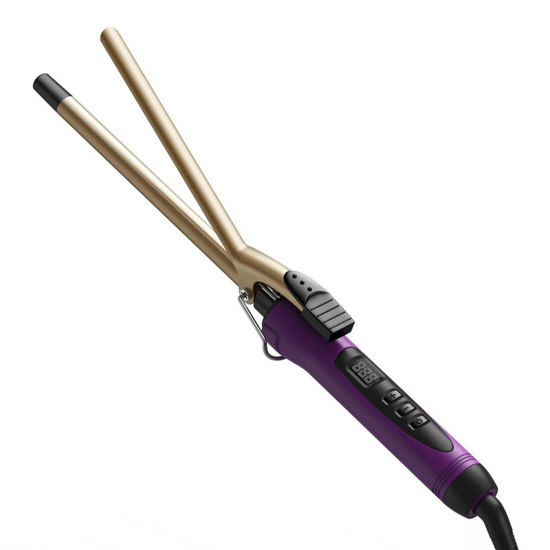 MELYDO 12 Inch Small Curling Iron Wand for Short  Long Hair Half Inch Curling Iron Ceramic Small Barrel Curling Iron Tiny Curling Wand with Adjustable Temperature Include Heat Resistant Glove